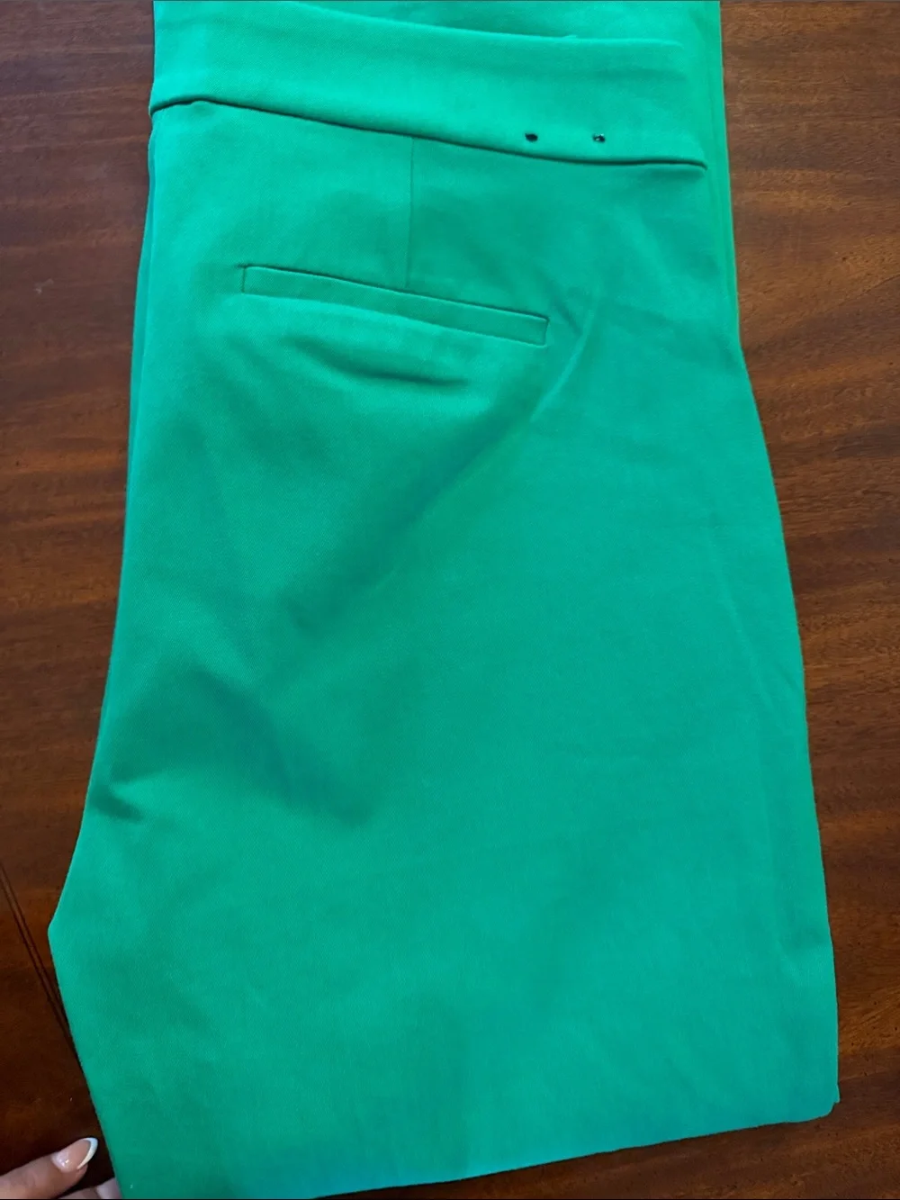 J. Crew Kelly Green Straight-Leg Dress Pants